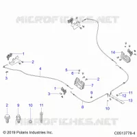 CHASSIS, CAPPUCCIO HINGE CABLE ASM.