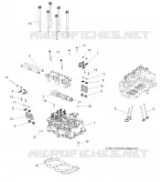 ENGINE, TESTA CILINDRO, CAM AND VALVES