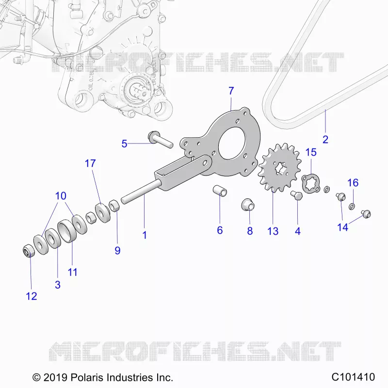 TRASMISSIONE, CHAIN TENSIONER AND SPROCKET