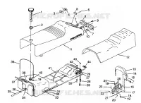 SEDILE   SERBATOIO DI GAS SPORT 0980443 and SPORT TOURING 0980243 (4942054205A007)
