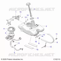 SISTEMA DI ALIMENTAZIONE CARBURANTE, FUEL TANK ASM.