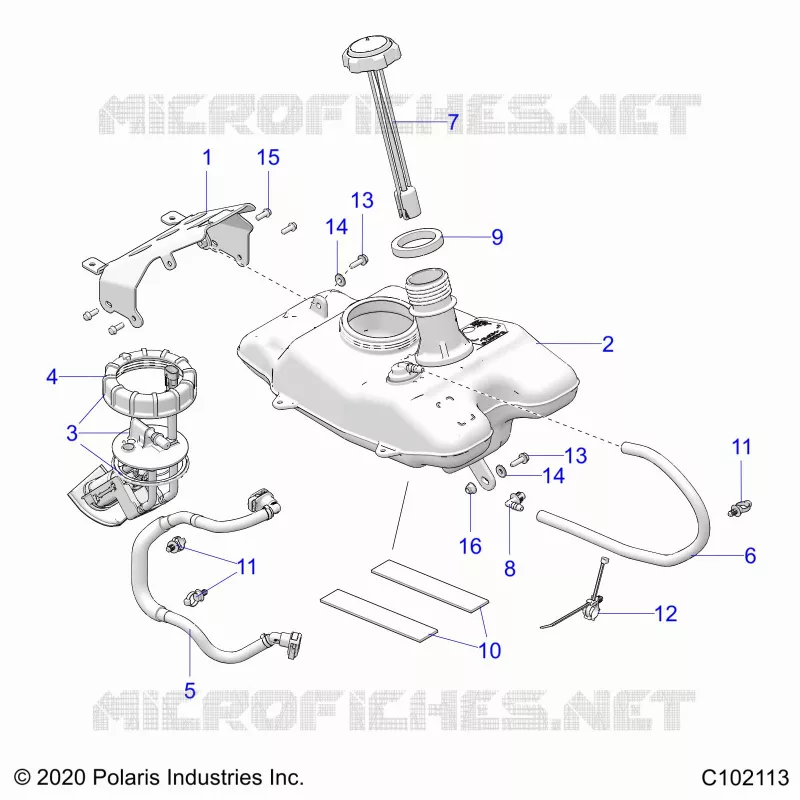 SISTEMA DI ALIMENTAZIONE CARBURANTE, FUEL TANK ASM.
