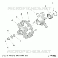 SOSPENSIONI ANTERIORI HUB AND STEERING KNUCKLE- A20SGE95AK (C101483)