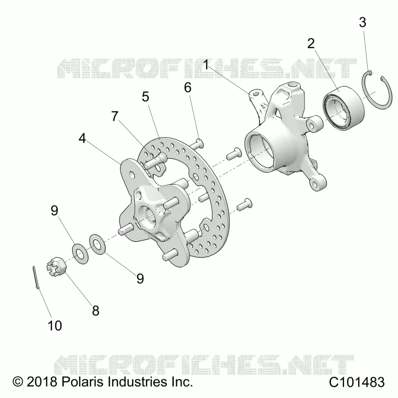 SOSPENSIONI ANTERIORI HUB AND STEERING KNUCKLE- A20SGE95AK (C101483)