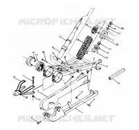 POSTERIORE SWING ARM   SHOCK BIG BOSS 4X6 UPDATED 2