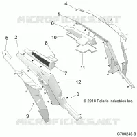 CARROZZERIA POSTERIORE FENDERS AND BEZELS- Z22N4E99AJ/AN/BJ/BN (C700248-8)