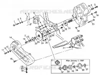 SCATOLA DEGLI INGRANAGGI/FRENO and copertura della catena MOUNTING Magnum 6X6 W97AE42A and Swedish Mag (4940754075C014)