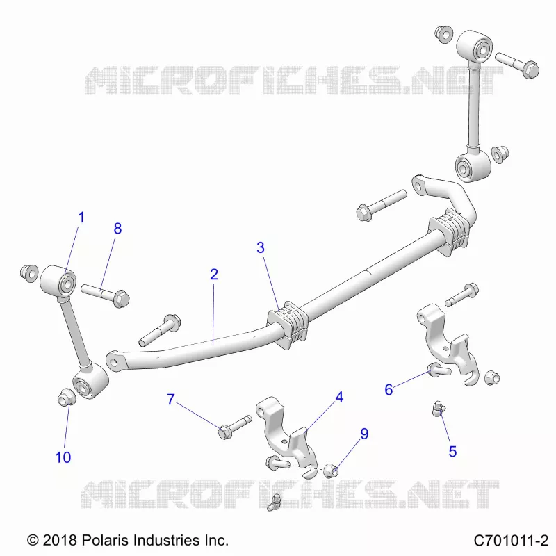 SUSPENSION, FRONT BARRA DI STABILIZZAZIONE- Z22NAS99CZ (C701011-2)