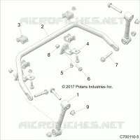 SOSPENSIONI ANTERIORI STABILIZER BAR- Z20S1E99AG/AK/BG/BK (C700110-5)