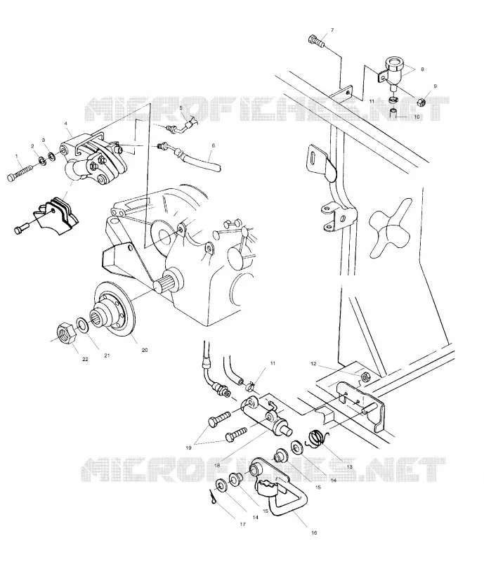 FRENO POSTERIORE/FOOT PEDAL