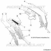 CARROZZERIA POSTERIORE FENDERS AND BEZELS- Z22NAS99CZ (C700248-8)