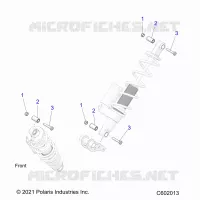 SUSPENSION, SHOCK MONTAGGIO, REAR SUSP.