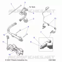 SISTEMA DI ALIMENTAZIONE CARBURANTE, RAIL, LINES AND THROTTLE BODY
