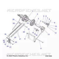 SUSPENSION, POSTERIORE COPPIA ARM