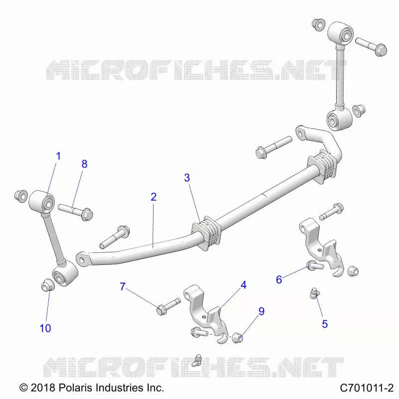 SUSPENSION, FRONT BARRA DI STABILIZZAZIONE- Z23NAE99PR (C701011-2)