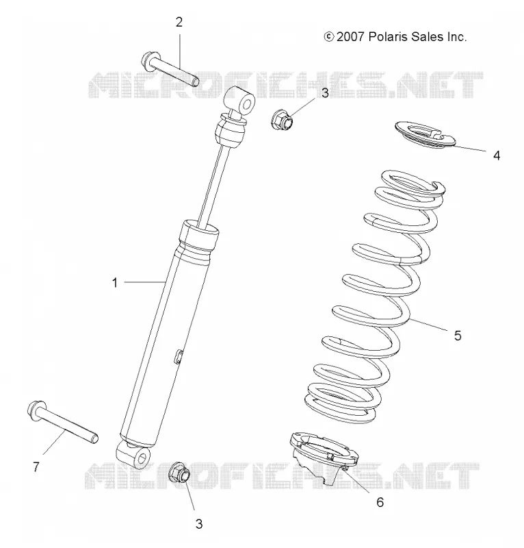 SUSPENSION, AMMORTIZZATORE POSTERIORE