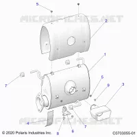 ENGINE, IMPIANTO DI SCARICO, SILENCER AND RELATED