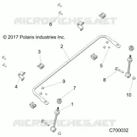 SOSPENSIONI ANTERIORI STABILIZER BAR- R19RRU99A9/AD/AJ/AP/B9/BD/BJ/BP (C700032)