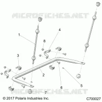 SUSPENSION, REAR BARRA DI STABILIZZAZIONE