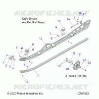 SUSPENSION, RAIL BEAMS LH/RH