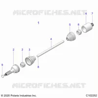 TRASMISSIONE, REAR DRIVE SHAFT