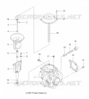 MOTORE, CARBURATORE, UPPER
