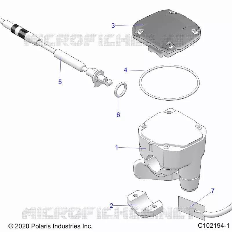 TIMONE, CONTROLS, THROTTLE ASM. AND CABLE