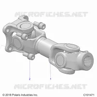 TRASMISSIONE, PROP SHAFT, REAR