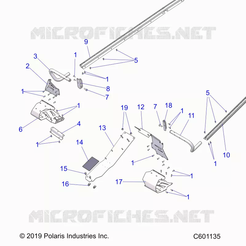 CHASSIS, PROTEZIONE FRIZIONE, FOOTRESTS, TUNNEL GRIPS