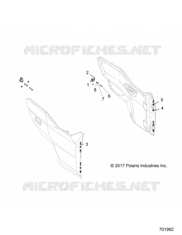 PORTE MOUNTING, FRONT