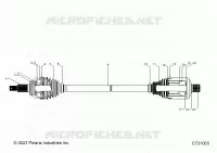 TRASMISSIONE, REAR HALF SHAFT