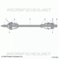 TRASMISSIONE, FRONT HALF SHAFT