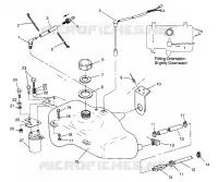 SERBATOIO OLIO SLX 780 B964287 and Intl. SLX 780 I964287 (4937443744A012)