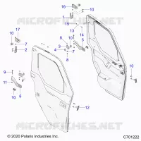 PORTE, FRONT, MOUNTING