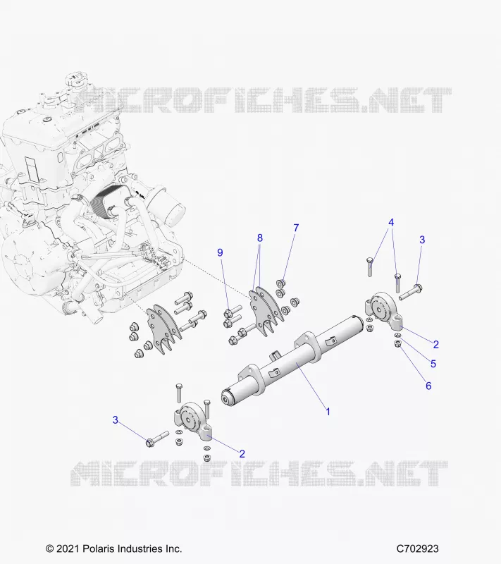MOTORE, MOUNTING & LONG BLOCK