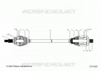 TRASMISSIONE, REAR HALF SHAFT