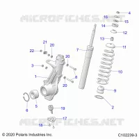 SUSPENSION, ANTERIORE MONTANTE