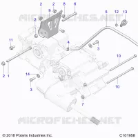 TRASMISSIONE, MAIN GEARCASE MOUNTING