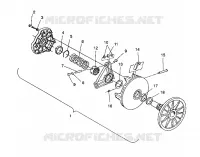 TRASMISSIONE FRIZIONE ASSEMBLY 500 EFI / 0930674 and  500 EFI SKS / 0930574 (4922962296023A)