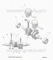 ENGINE, PISTON AND ALBERO MOTORE
