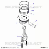 ENGINE, PISTONE &amp; ROD