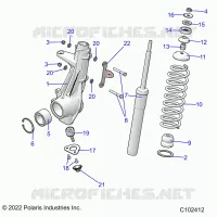 SUSPENSION, ANTERIORE MONTANTE