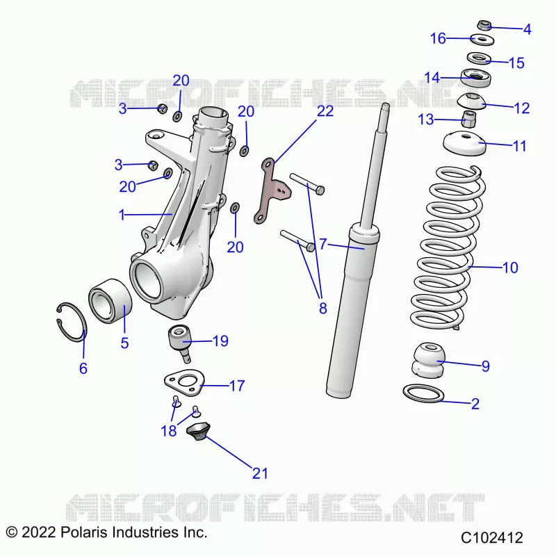 SUSPENSION, ANTERIORE MONTANTE