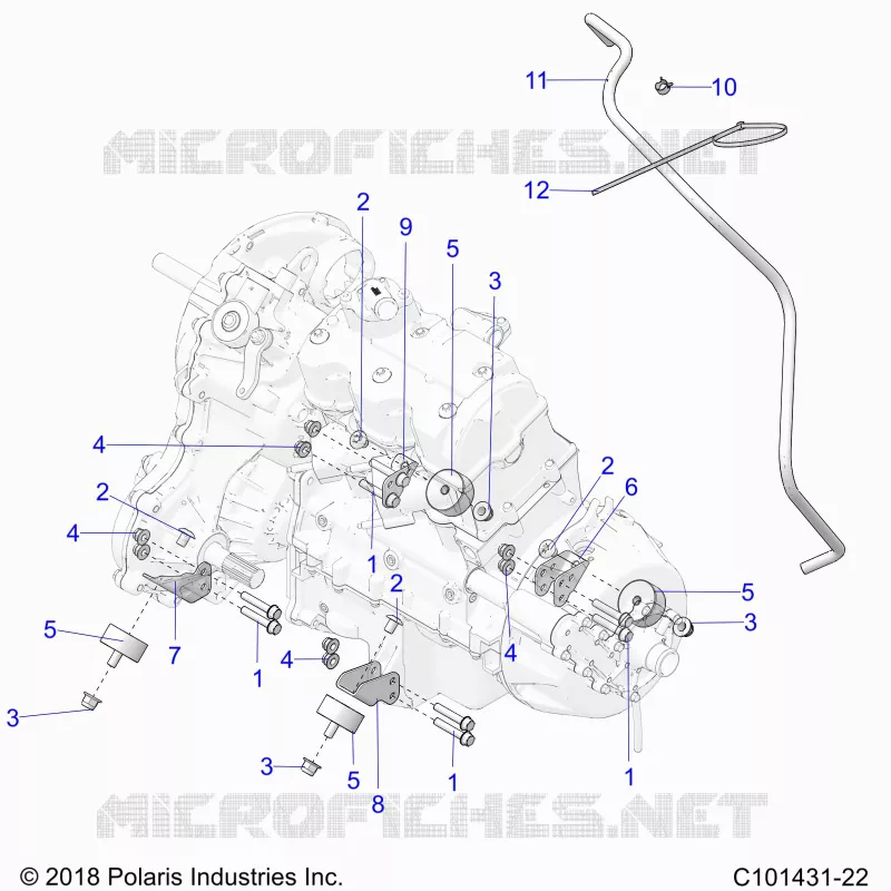 ENGINE, TRASMISSIONE MOUNTING & LONG BLOCK