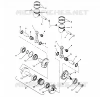 PISTONEEE   ALBERO MOTORE SUPER SPORT 0960743 (4932183218C006)