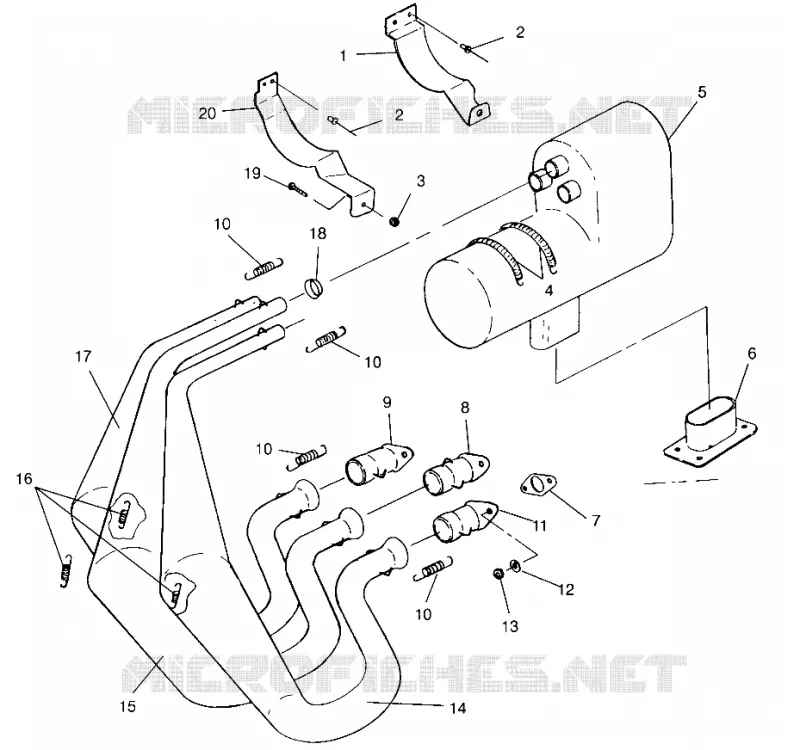 IMPIANTO DI SCARICO Storm 0965782, Storm SKS 0965582, Euro Storm E965782, Euro S (4931593159C012)