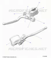 FRENO ANTERIORE BRAKE LEVER AND MASTER CYLINDER