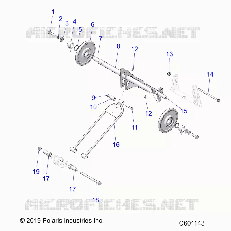 SUSPENSION, POSTERIORE COPPIA ARM