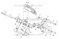 ANTERIORE COPPIA ARM  TRAIL TOURING 0982362 and EUROPEAN TRAIL TOURING E982362 (4942314231B013)