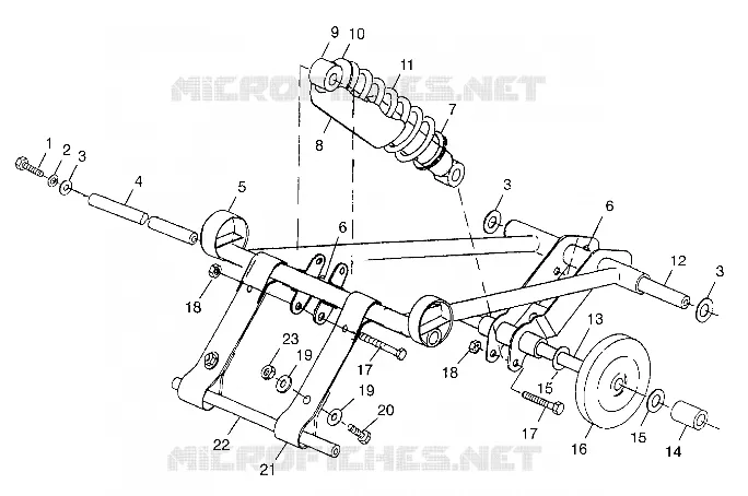 ANTERIORE COPPIA ARM  TRAIL TOURING 0982362 and EUROPEAN TRAIL TOURING E982362 (4942314231B013)